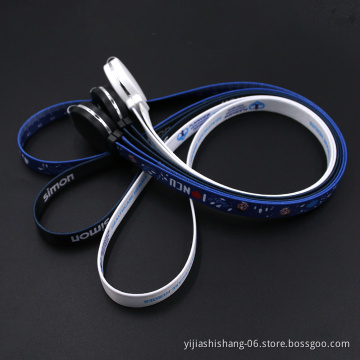 Yijiashishang Polyester lanyard charging Cable Necklace Lanyard with Strong Clip and Keychain for Keys, ID Badge Holder, USB or Cell Phone